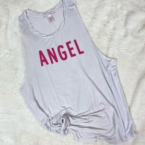 Victoria’s Secret Angel Raw Hem Muscle Tank Large
